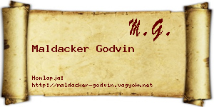 Maldacker Godvin névjegykártya
